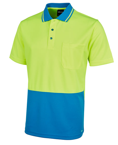 Adults Hi Vis Non Cuff Traditional Polo