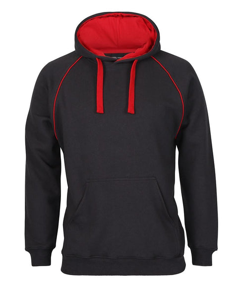 Gun Metal/Red Hoodie