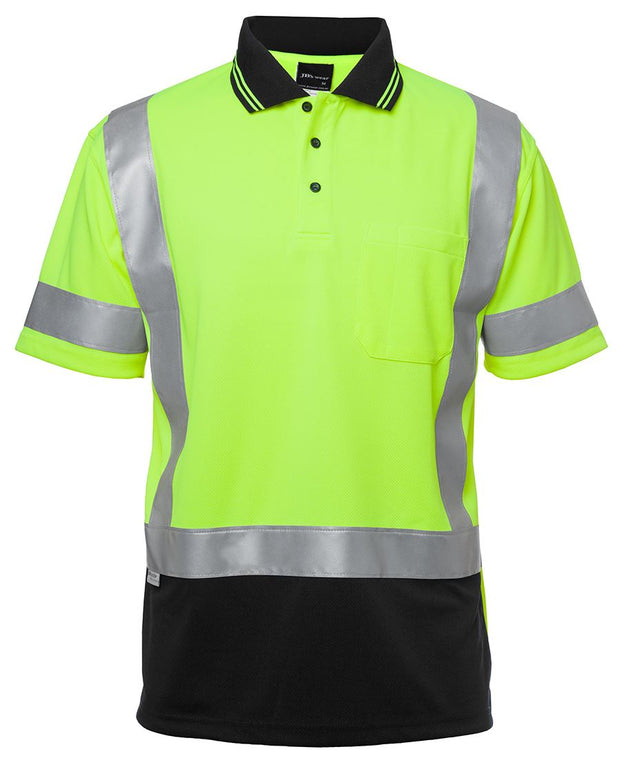 Hi Vis S/S D+N H Pattern Traditional Polo