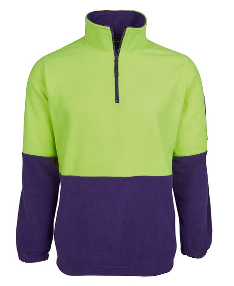 Hi Vis 1/2 Zip Polar Fleece