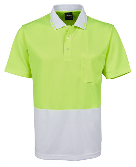 Adults Hi Vis Non Cuff Traditional Polo