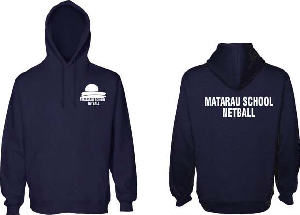 Matarau School NETBALL Kids & Adults Hoodie