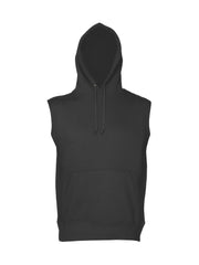 Black Sleeveless Hoodie