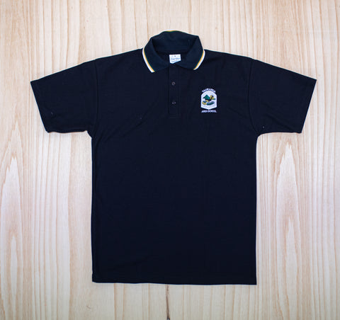 Tauraroa Area School Senior Black Polo