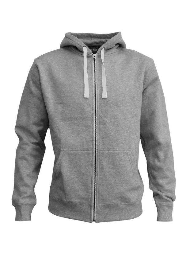 Grey Marle Zip Hoodie