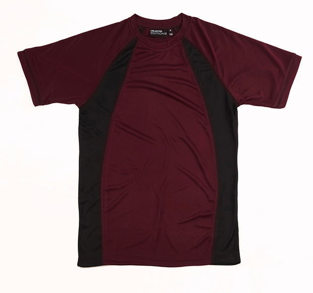 Maroon/Black Tee